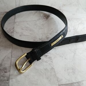 Polo by Ralph Lauren Black Belt with Brass Buckle
